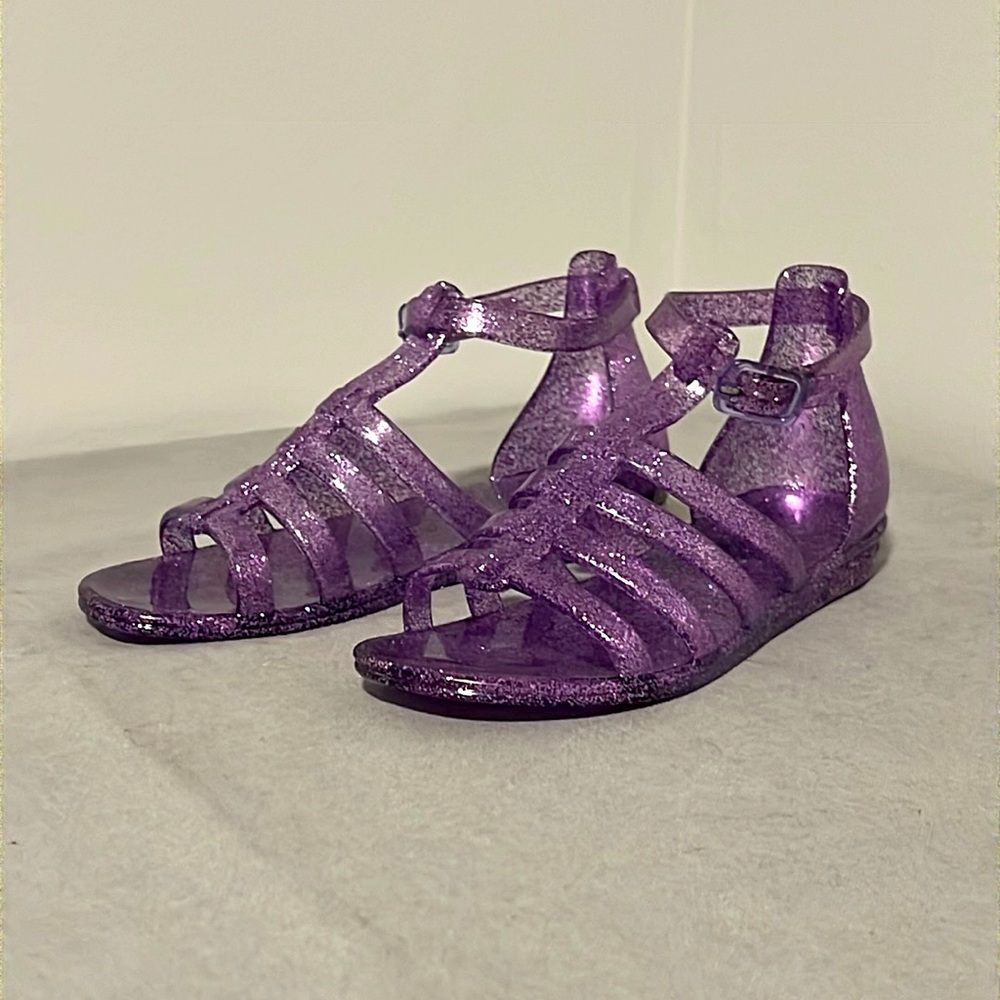 Children’s Place Purple Glitter Jelly Sandals
